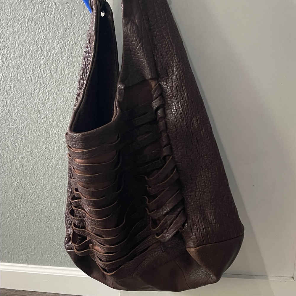 Romygold Brown Slasher Slouchy Hobo Shoulder Bag - Picture 7 of 10